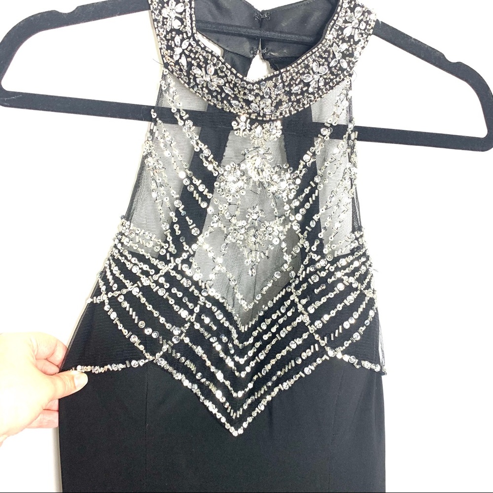 ⚠️ Joanna Chen Black Maxi Dress Size 12 - Picture 5 of 8